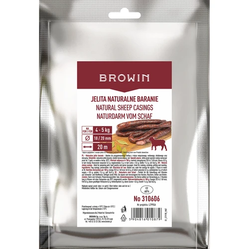 Dabīgie aitas zarnu apvalki, kal. 18/20 mm, 20 m