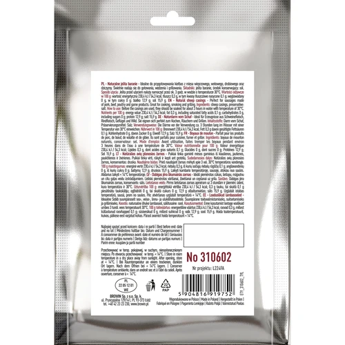 Dabīgie aitu zarnu apvalki - kalibrs 18/20 mm, 15 m - 2