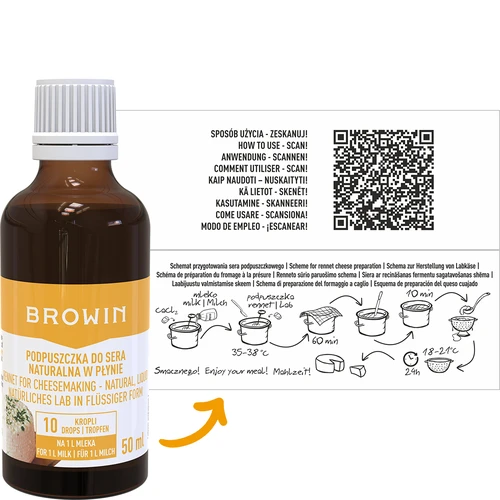 Dabīgs šķidrais siera recinātājs 50 ml - 2