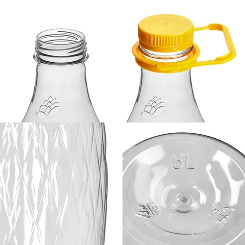 Damadžāna Dama 5 l PET, ar skrūvējamu vāciņu, rokturi un groziņu - 3