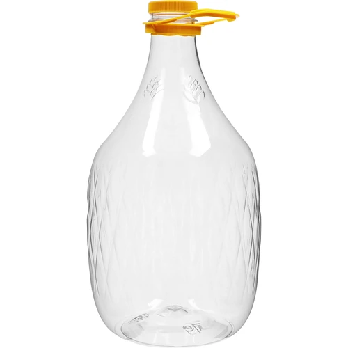 Damadžons Dama 5 l PET, ar skrūvējamu vāciņu un rokturi