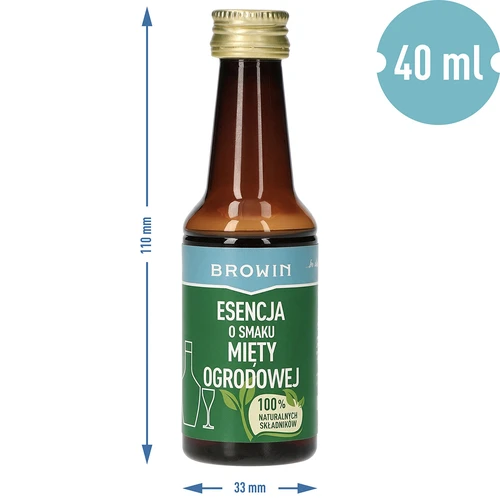 Dārza piparmētras garšas esence, uz 4 L, 40 ml - 6