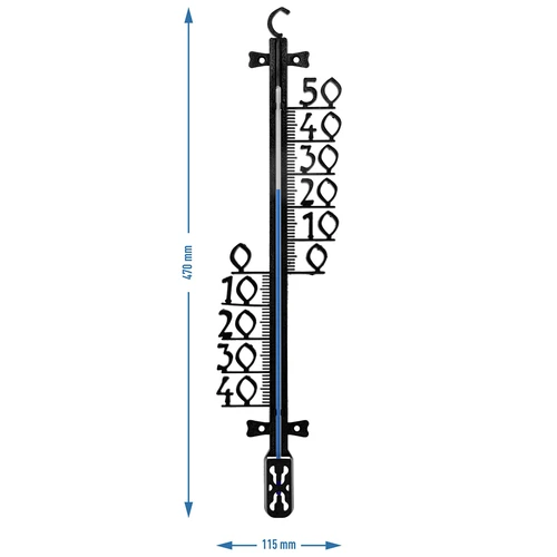Dārza termometrs (-40 līdz +50°C), 47 cm - 3