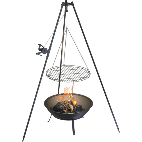 Dārza ugunskura bļoda ar režģi, Ø55 cm, apaļa, bļodas forma - 7