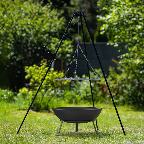 Dārza ugunskura bļoda ar režģi, Ø55 cm, apaļa, bļodas forma - 10