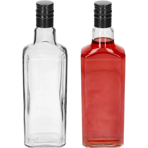 Dekoratīva pudele TYNKTURA 0,5 L ar garu melnu skrūvējamo vāciņu, fi 28 mm, 1 gab. - 3