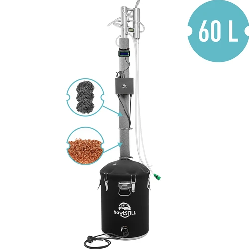 Destilācijas komplekts hawkSTILL „Aukstie pirksti” 60 L + Wi-Fi IQ sistēma ar LCD displeju - 2