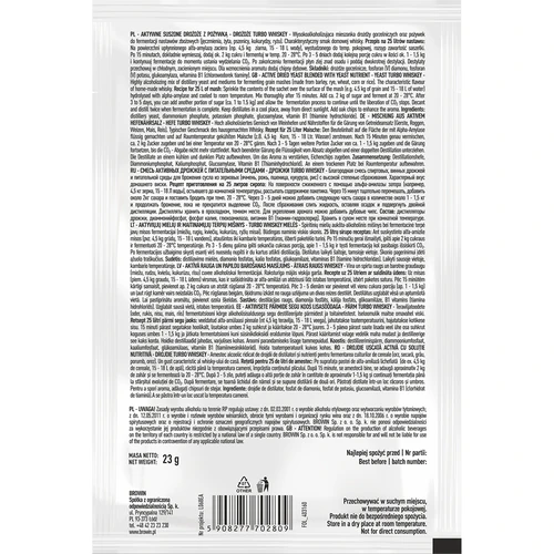 Destilācijas raugs Turbo Whiskey - 3