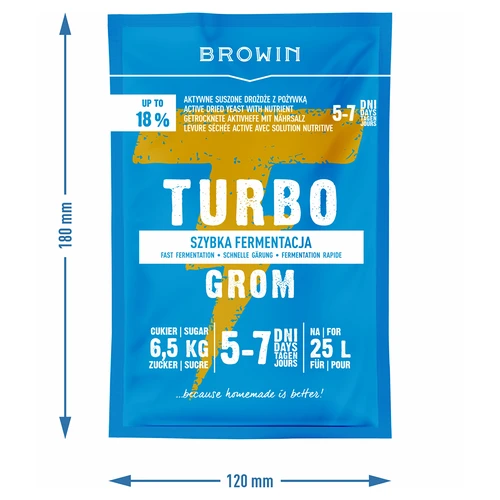 Destilēšanas raugs Turbo Grom 5–7 dienas - 4