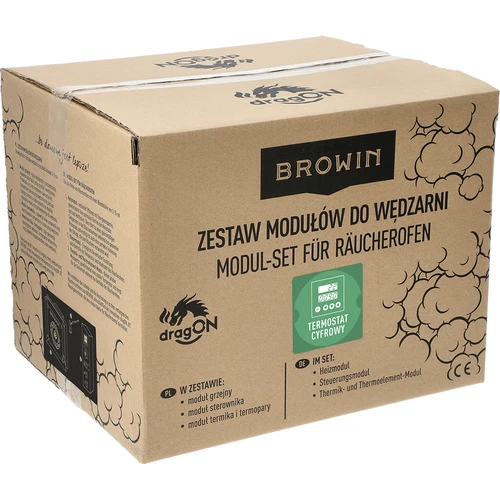 dragON komplekts kūpinātavai - elektriskie moduļi ar digitālo kontrolieri un dūmu ģeneratoru JET 1 LONG - 19