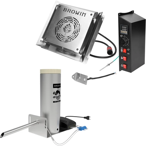 dragON komplekts kūpinātavai - elektriskie moduļi ar digitālo kontrolieri un dūmu ģeneratoru JET 1 LONG