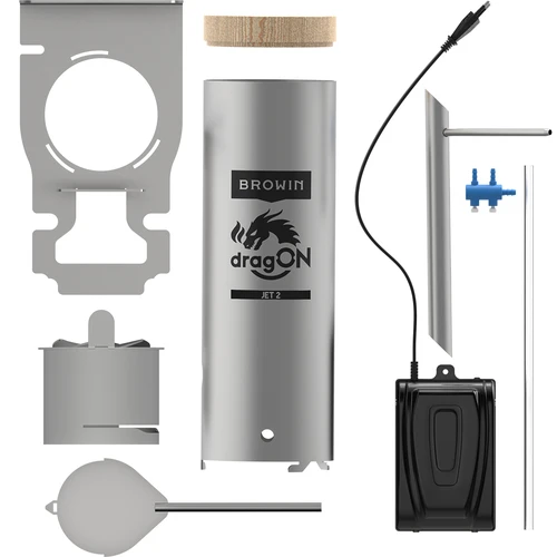 dragON komplekts kūpinātavai - elektriskie moduļi ar digitālo kontrolieri un dūmu ģeneratoru JET 2 LONG - 7