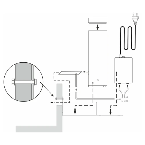 Dūmu ģenerators dragON Jet 1 ar elektrisko gaisa sūkni dragON Air - 9