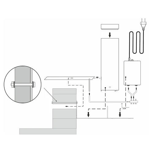 Dūmu ģenerators dragON JET 1 LONG ar elektrisko gaisa sūkni - 9