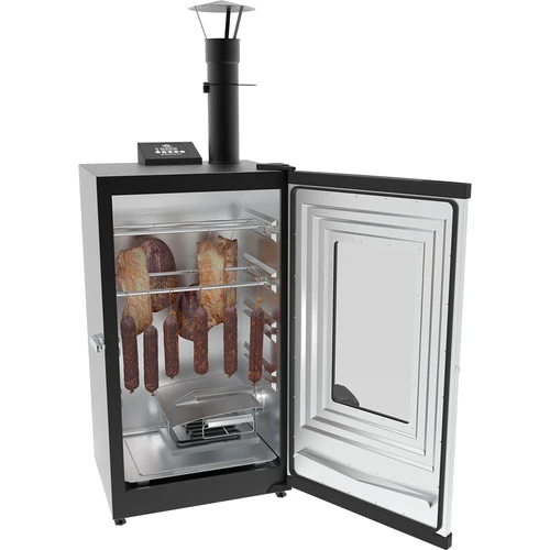 Elektriskā kūpinātava - dragON ar dūmu ģeneratoru, digitālā, 65 l - 6