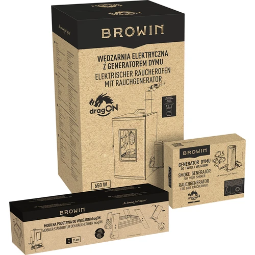 Elektriskā kūpinātava dragON ar pārvietojamu pamatni un tīrīšanas šķidrumu - 35