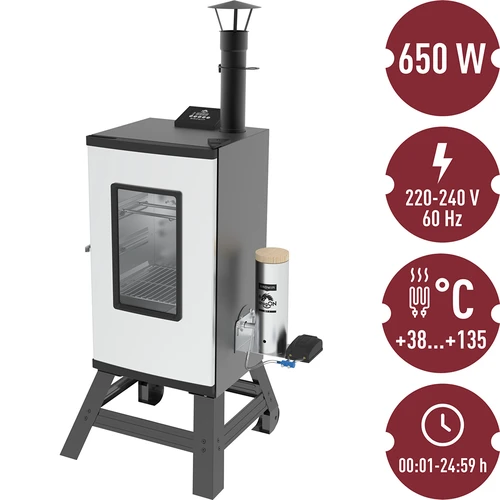 Elektriskā kūpinātava dragON ar pārvietojamu pamatni un tīrīšanas šķidrumu - 24