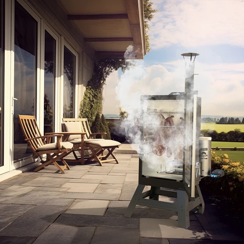 Elektriskā kūpinātava dragON ar pārvietojamu pamatni un tīrīšanas šķidrumu - 30