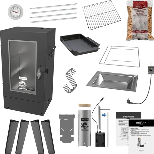 Elektriskā kūpinātava dragON E101 ar dūmu ģeneratoru, 70 L - 2