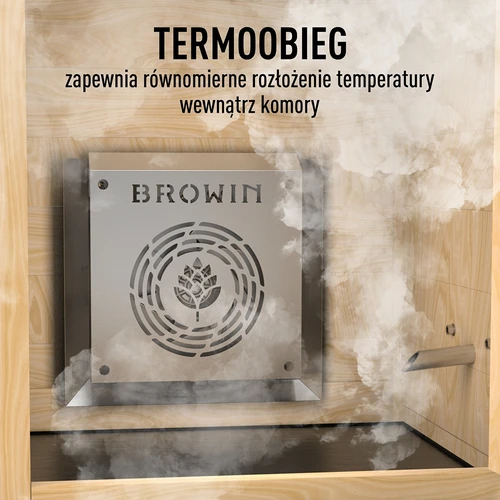 Elektriskā kūpinātava dragON PLYWOOD NATURE 100E ar elektrisko sildīšanas moduli un kontrolieri - 9