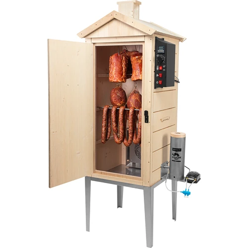 Elektriskā kūpinātava dragON PLYWOOD NATURE 100E ar elektrisko sildīšanas moduli un vadības kontrolieri - 4