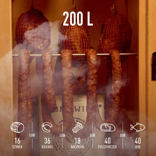 Elektriskā kūpinātava dragON PLYWOOD NATURE 100E ar elektrisko sildīšanas moduli un vadības kontrolieri - 8