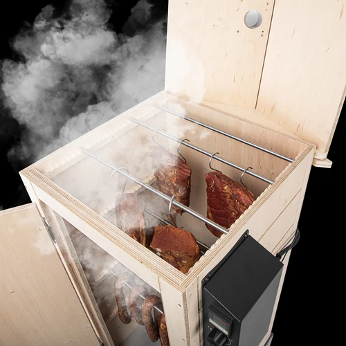 Elektriskā kūpinātava dragON PLYWOOD NATURE 100E ar elektrisko sildīšanas moduli un vadības kontrolieri - 7