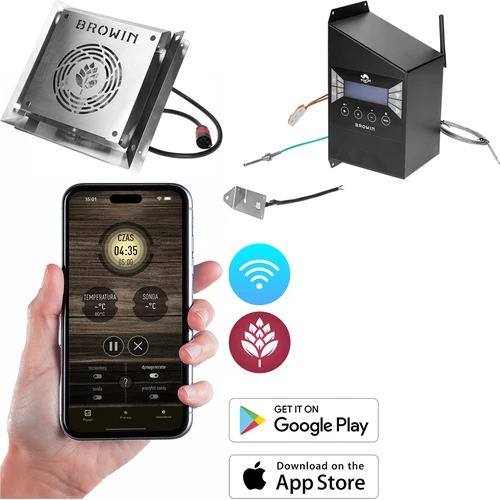 Elektrisko moduļu komplekts ar Wi‑Fi kontrolieri – dragON IQ 1,5 kW, dārza kūpinātavām