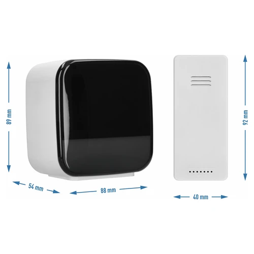 Elektroniskā Soens laika stacija - ar bezvadu sensoru, modinātāju un lampiņu - 4