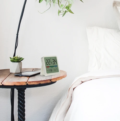 Elektroniskais istabas termometrs, balts - 13