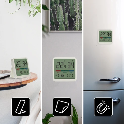 Elektroniskais istabas termometrs, balts - 12