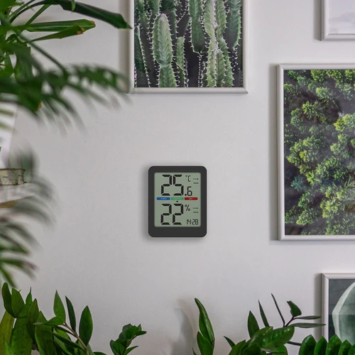 Elektroniskais istabas termometrs, melns - 15