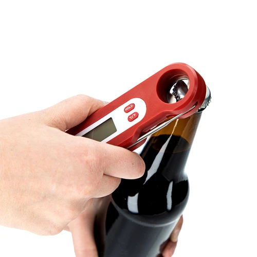 Elektroniskais kulinārais termometrs ar salokāmu zondi (-50/+300103), sarkans - 6