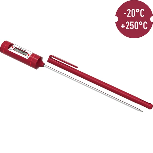 Elektroniskais kulinārais termometrs ar LCD (-20 °C līdz +250 °C), sarkans - 3