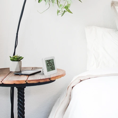 Elektroniskais termometrs ar komforta indikatoru, balts - 11