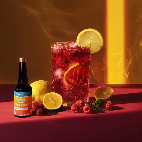 Esence ar citronu-aveņu garšu - 40 ml, uz 4L - 8