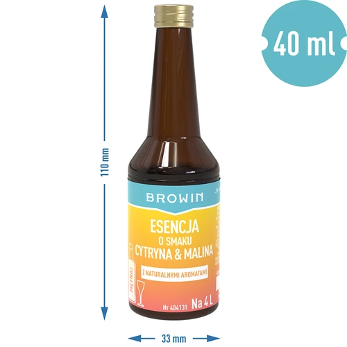 Esence ar citronu-aveņu garšu - 40 ml, uz 4L - 7