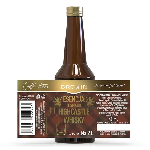 Esence ar Highcastle Whisky garšu uz 2 L - 40ml - 4