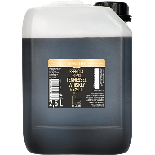 Esence ar Tennessee viskija garšu 2,5L, uz 250L gatavā dzēriena
