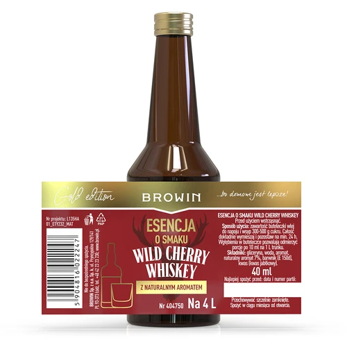 Esence ar Wild Cherry Whiskey garšu 40 ml - 4