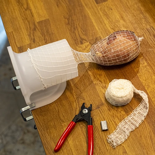 Gaļas izstrādājumu tīkls ar izmēriem 15 cm x 5 m un karstumizturību līdz 220°C - 6