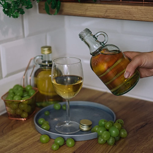 Gallone pudele bez pītā apvalka, ar skrūvējamu vāciņu, 0,5 L - 5