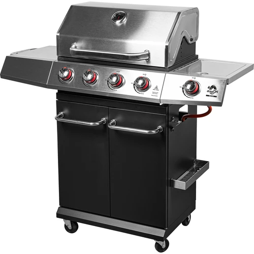 Gāzes grils dragON BBQ101, 11,7 kW, melns/sudraba