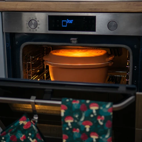 Glazēts romiešu katls 4,5 L (meandri) - 18