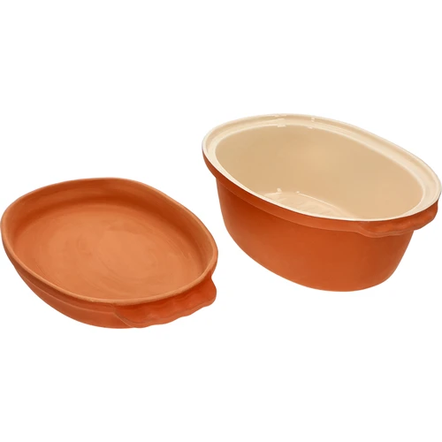 Glazēts romiešu katls 4,5 L (meandri) - 5