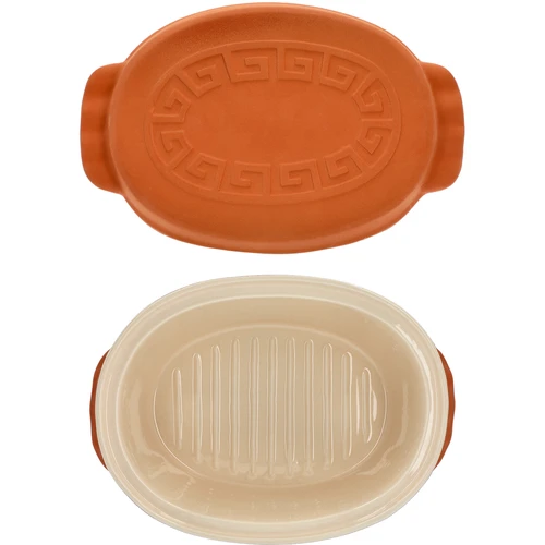 Glazēts romiešu katls 4,5 L (meandri) - 8