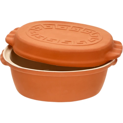 Glazēts romiešu katls 4,5 L (meandri) - 7