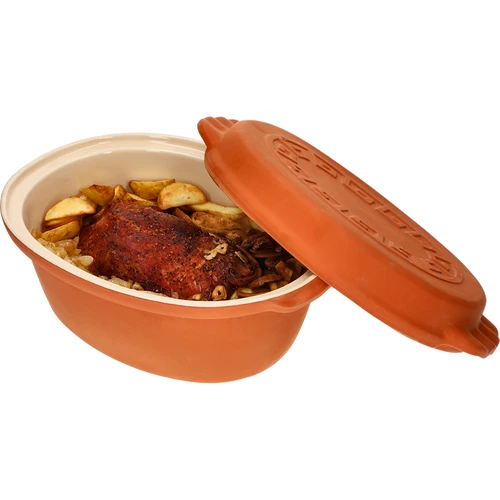 Glazēts romiešu katls 4,5 L (meandri) - 10