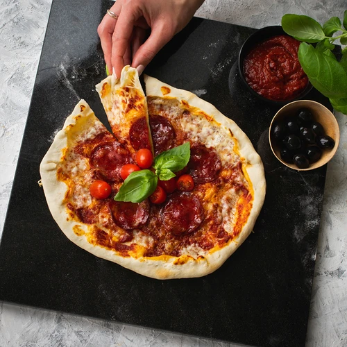 Granīta taisnstūrveida picas akmens 37 x 35 cm - 10