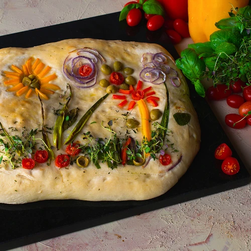 Granīta taisnstūrveida picas akmens 37 x 35 cm - 11